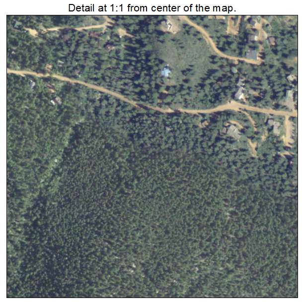 Green Mountain Falls, Colorado aerial imagery detail