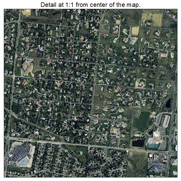 Greenwood Village, Colorado aerial imagery detail