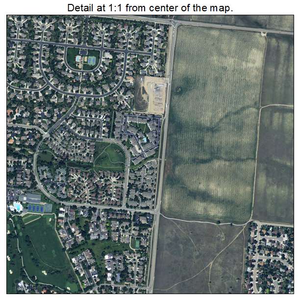 Gunbarrel, Colorado aerial imagery detail