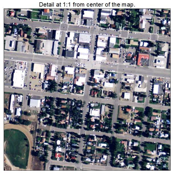 Gunnison, Colorado aerial imagery detail