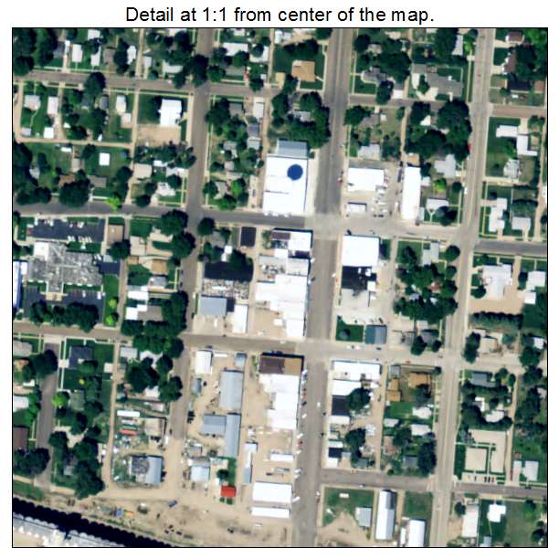 Haxtun, Colorado aerial imagery detail