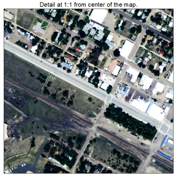 Hugo, Colorado aerial imagery detail
