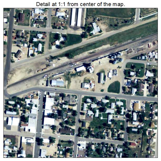 Keenesburg, Colorado aerial imagery detail