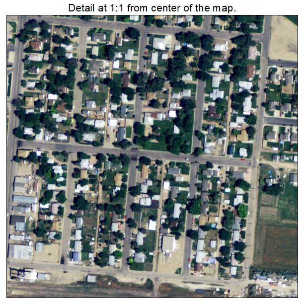 Kersey, Colorado aerial imagery detail