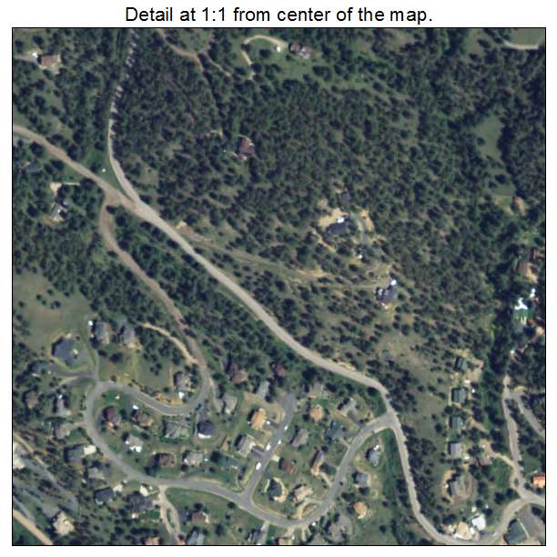 Kittredge, Colorado aerial imagery detail