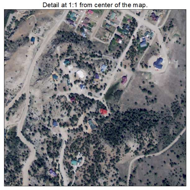 Lake City, Colorado aerial imagery detail
