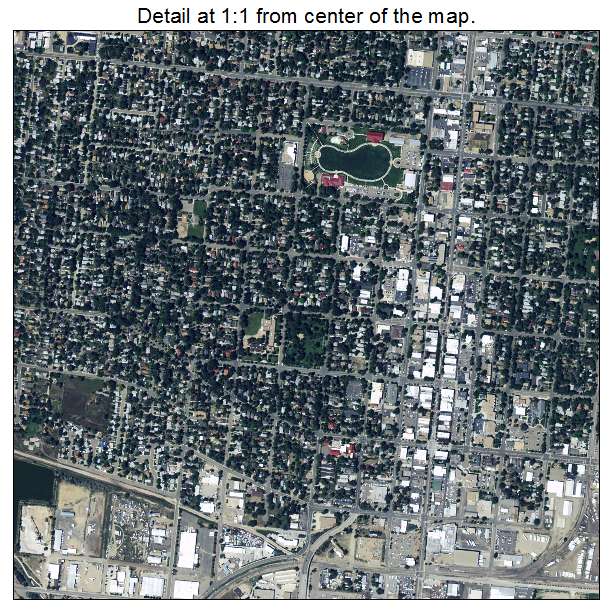 Longmont, Colorado aerial imagery detail
