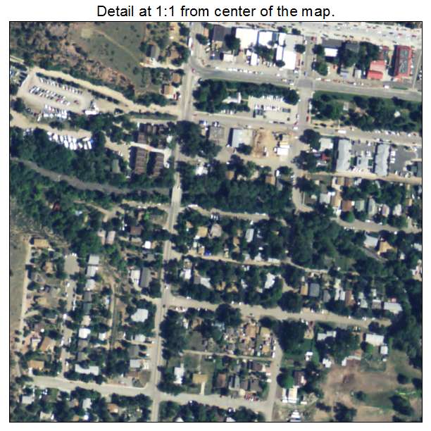 Lyons, Colorado aerial imagery detail
