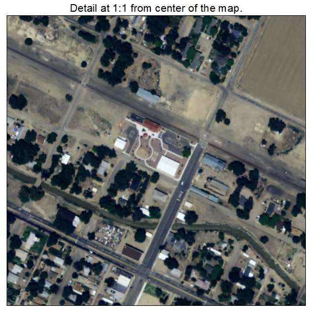 Manzanola, Colorado aerial imagery detail