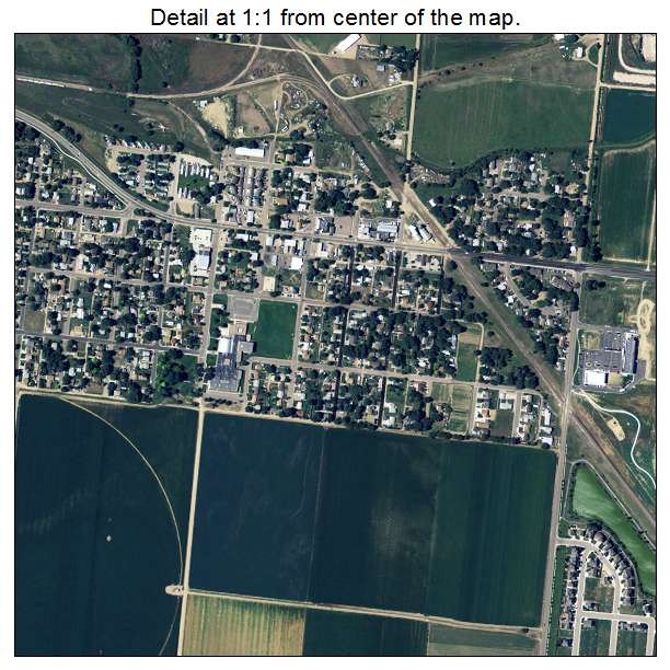 Milliken, Colorado aerial imagery detail