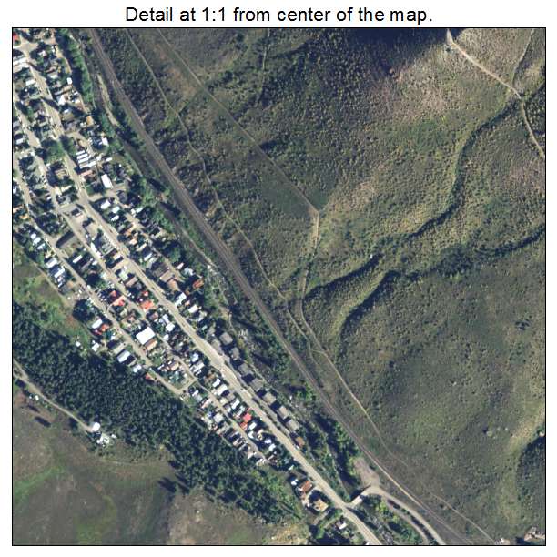 Minturn, Colorado aerial imagery detail