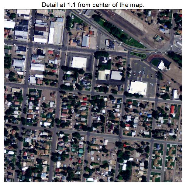 Monte Vista, Colorado aerial imagery detail