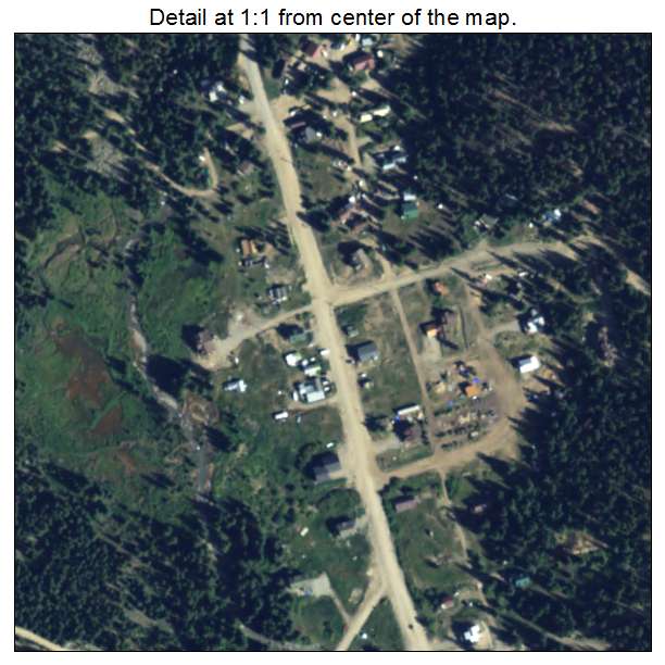 Montezuma, Colorado aerial imagery detail