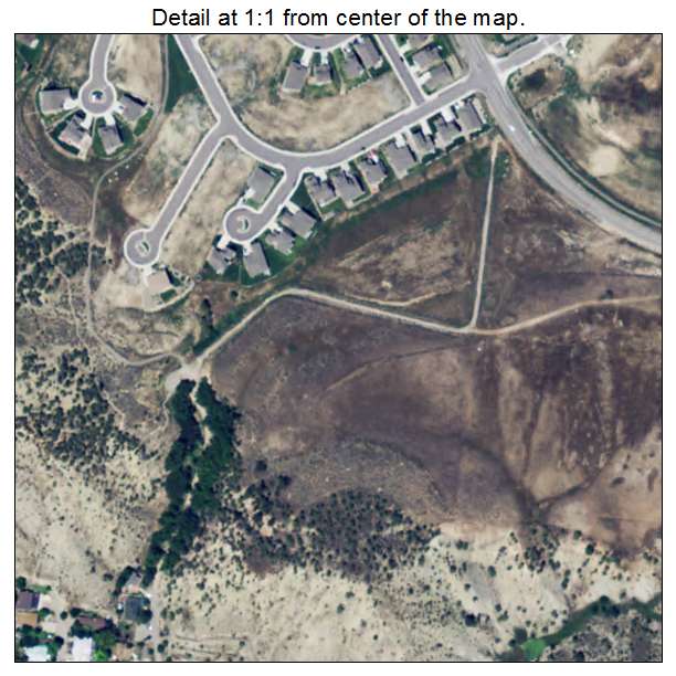 New Castle, Colorado aerial imagery detail