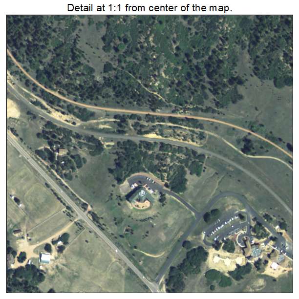 Palmer Lake, Colorado aerial imagery detail