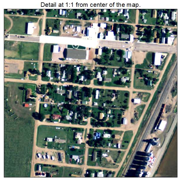 Peetz, Colorado aerial imagery detail