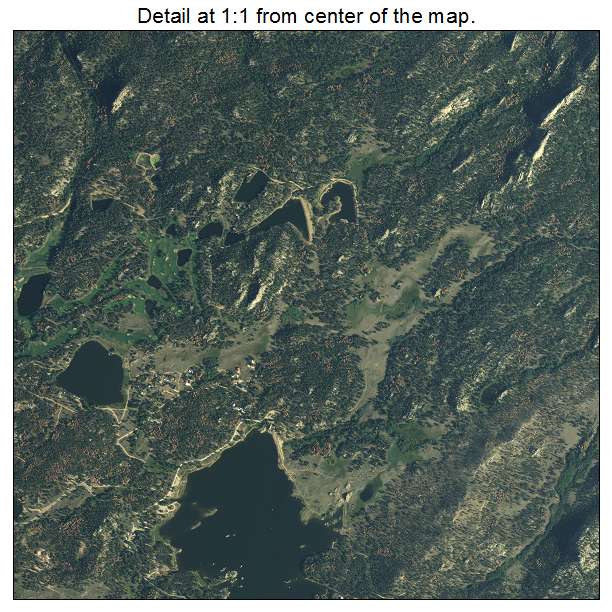 Red Feather Lakes, Colorado aerial imagery detail