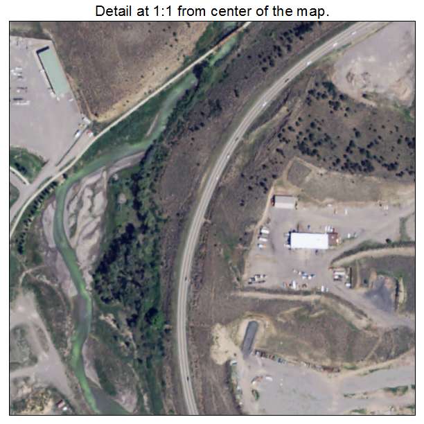 Ridgway, Colorado aerial imagery detail