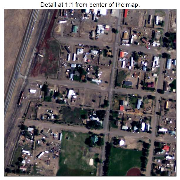 Romeo, Colorado aerial imagery detail