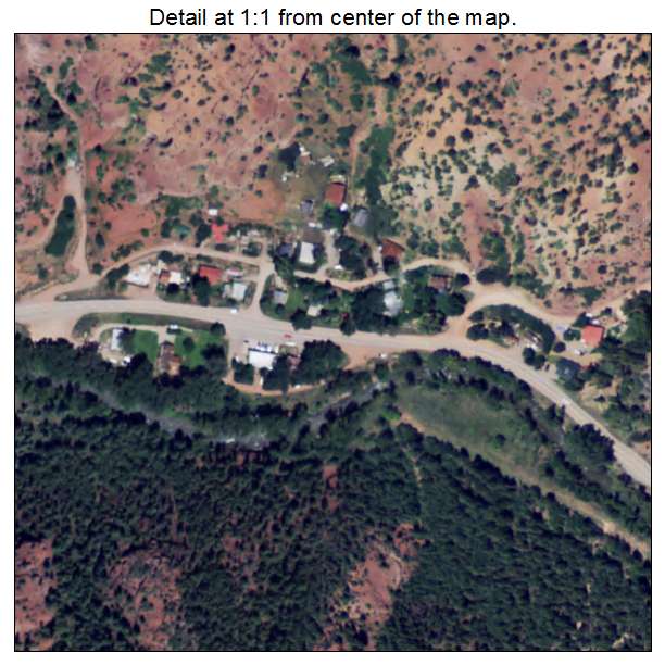 Sawpit, Colorado aerial imagery detail