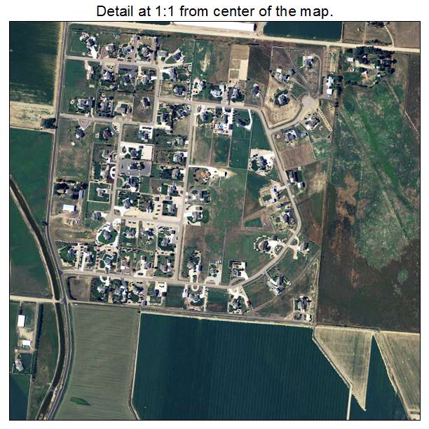 Severance, Colorado aerial imagery detail