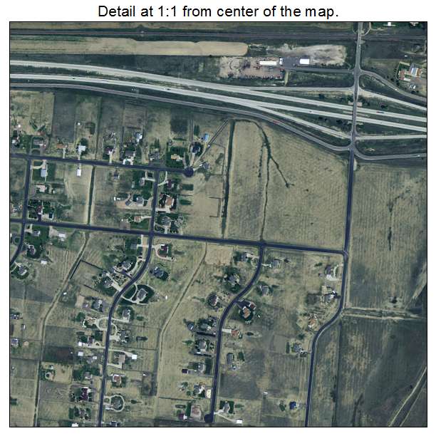 Strasburg, Colorado aerial imagery detail