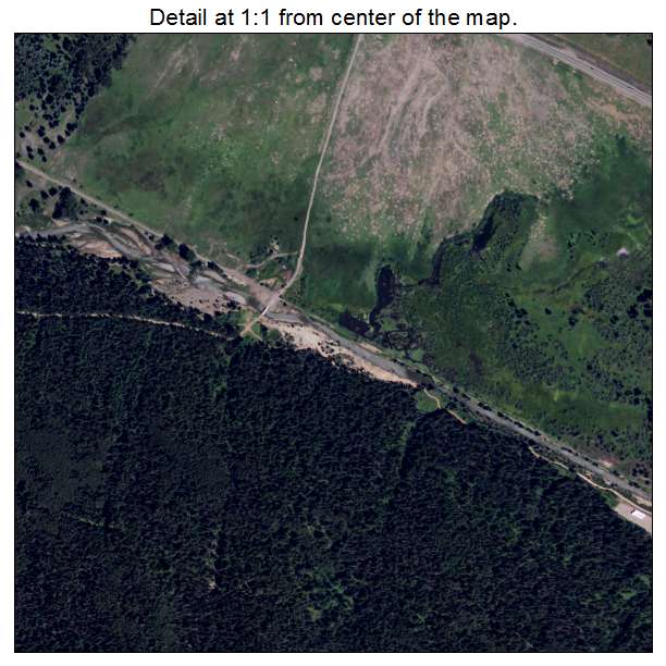 Telluride, Colorado aerial imagery detail