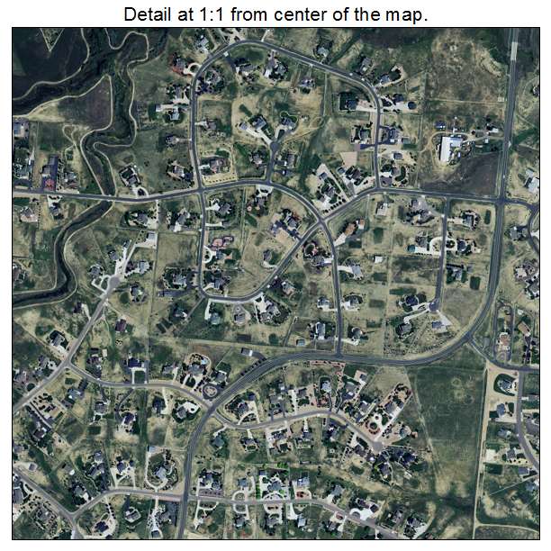 Todd Creek, Colorado aerial imagery detail