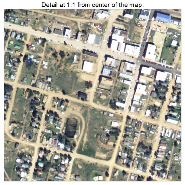 Victor, Colorado aerial imagery detail