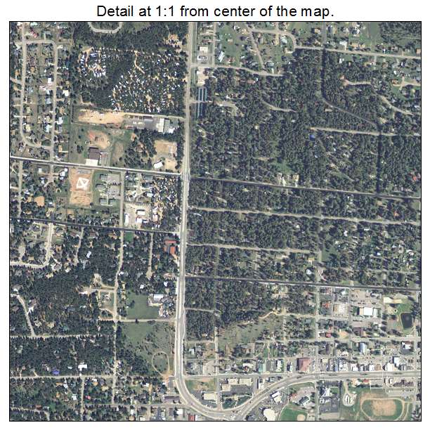 Woodland Park, Colorado aerial imagery detail