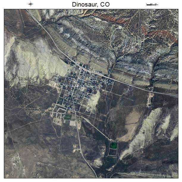 Dinosaur, CO air photo map