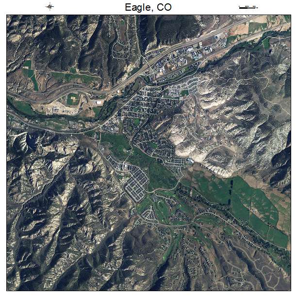 Eagle, CO air photo map