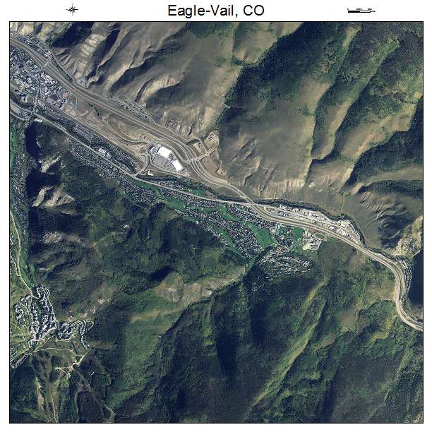Eagle Vail, CO air photo map