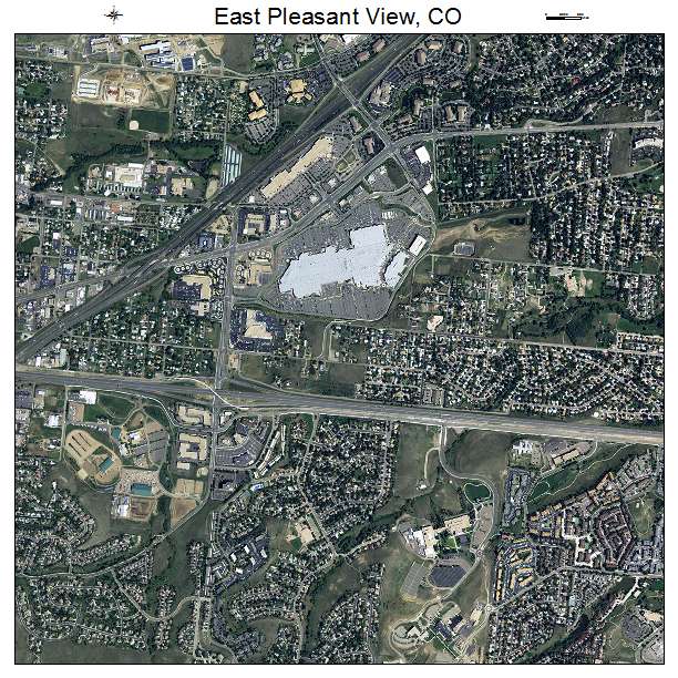 East Pleasant View, CO air photo map