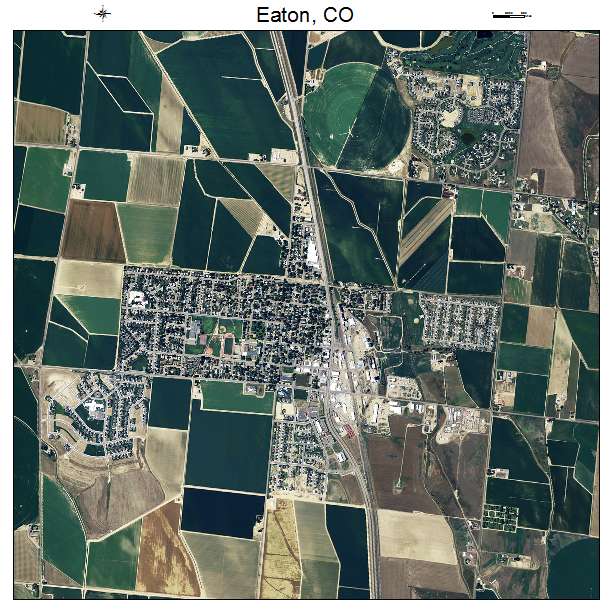 Eaton, CO air photo map