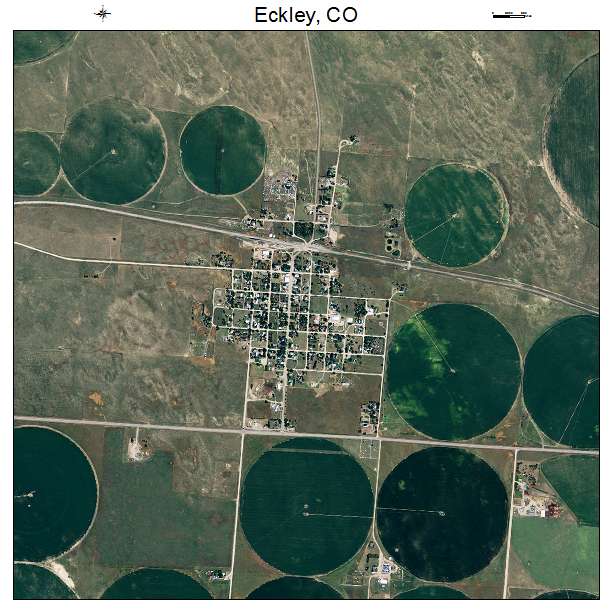 Eckley, CO air photo map
