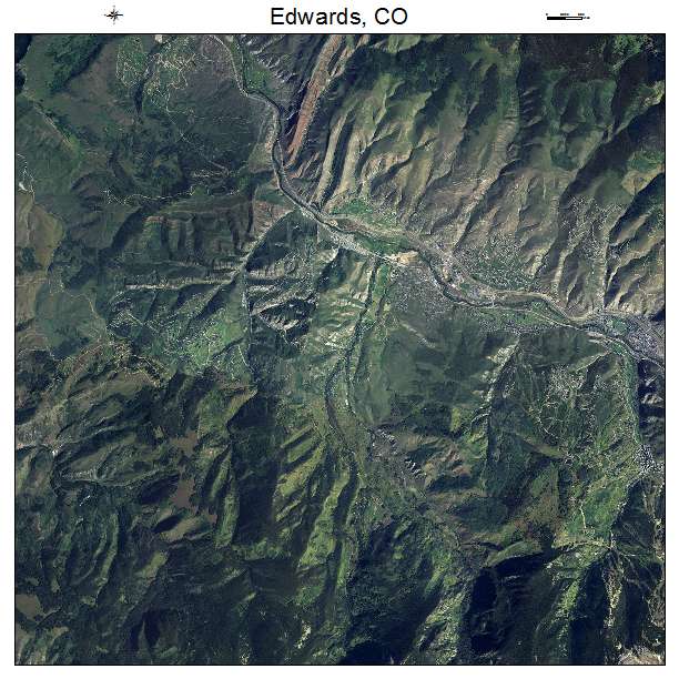 Edwards, CO air photo map