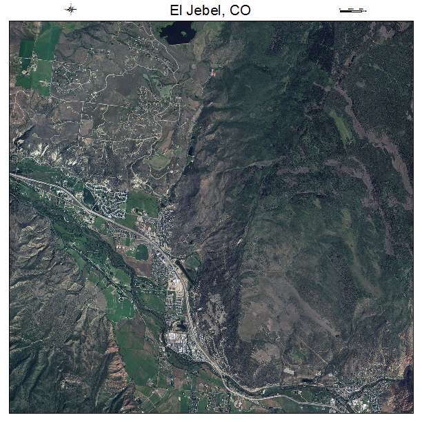 El Jebel, CO air photo map