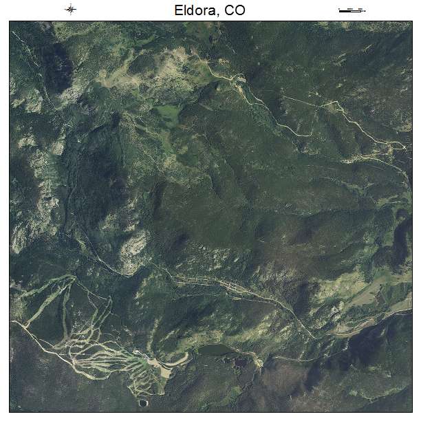 Eldora, CO air photo map