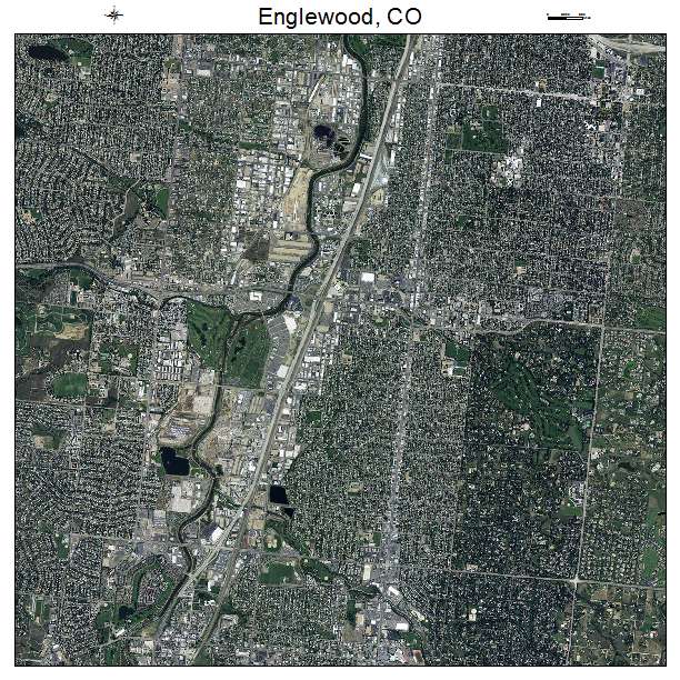 Englewood, CO air photo map