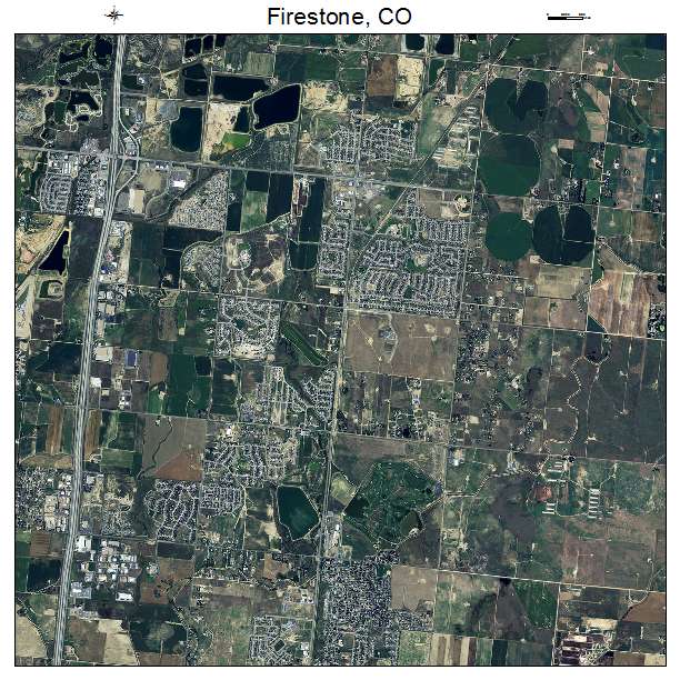 Firestone, CO air photo map