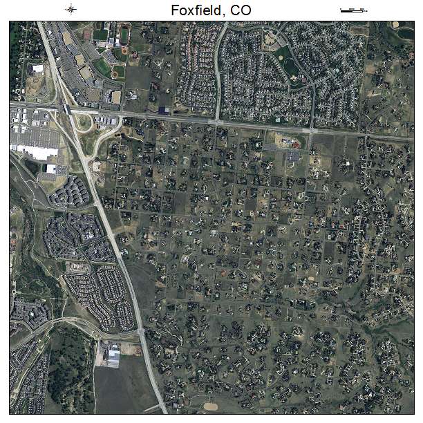 Foxfield, CO air photo map