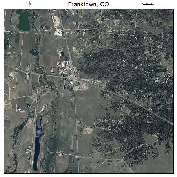Franktown, CO air photo map