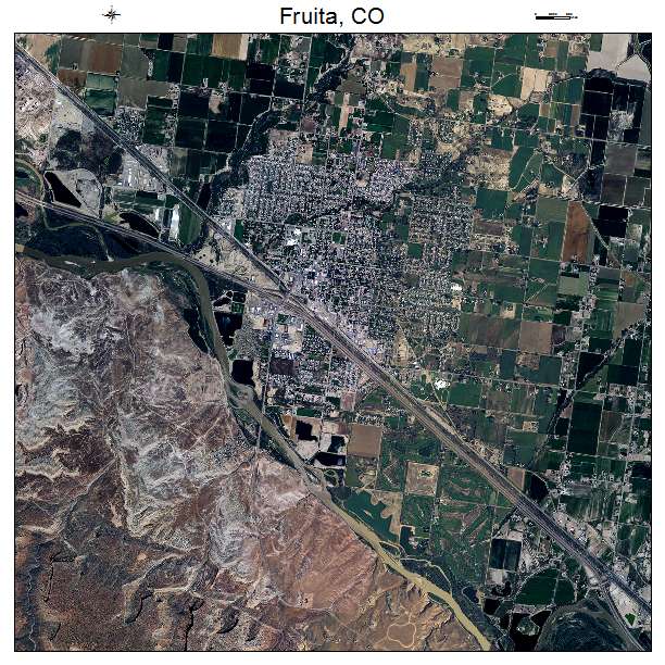 Fruita, CO air photo map