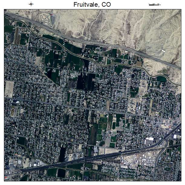 Fruitvale, CO air photo map
