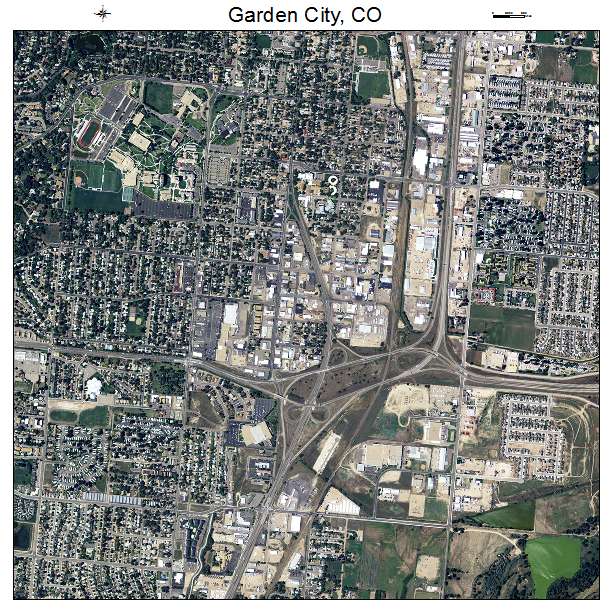 Garden City, CO air photo map
