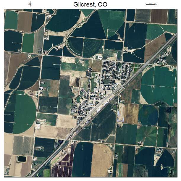 Gilcrest, CO air photo map