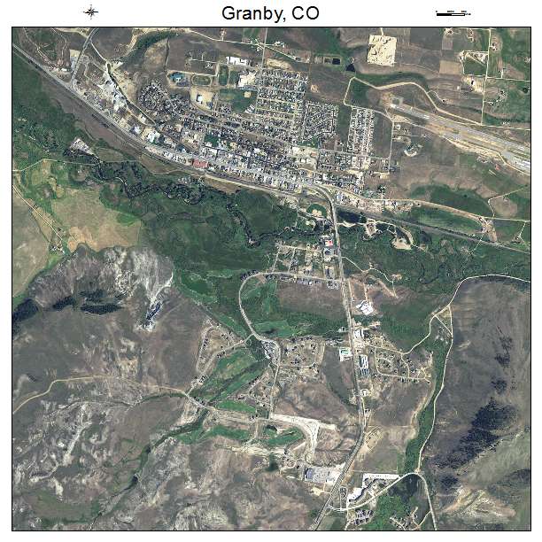 Granby, CO air photo map