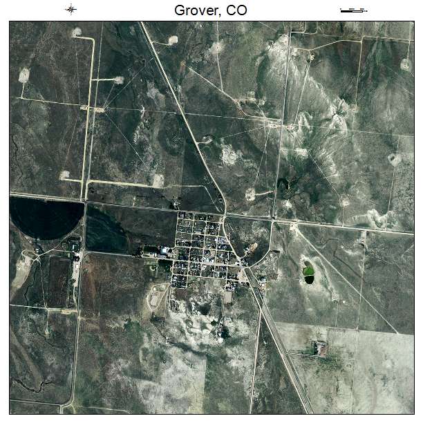 Grover, CO air photo map
