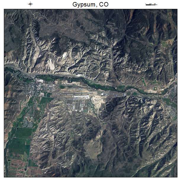 Gypsum, CO air photo map